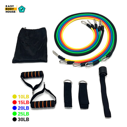 Multi-function Set of Resistance Bands (Handles For Workouts)