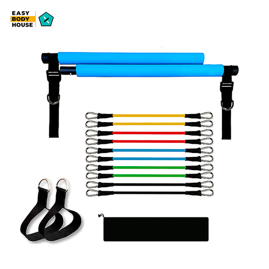 Pilates Bar Kit ( 5 Pairs Resistance Bands)