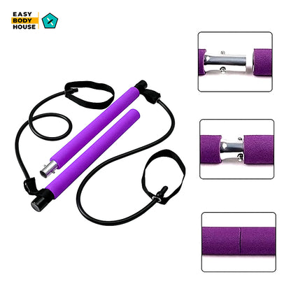 Pilates Bar Kit ( 5 Pairs Resistance Bands)